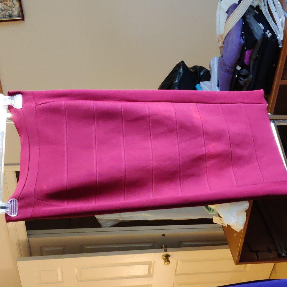INC pencil skirt dark red XS